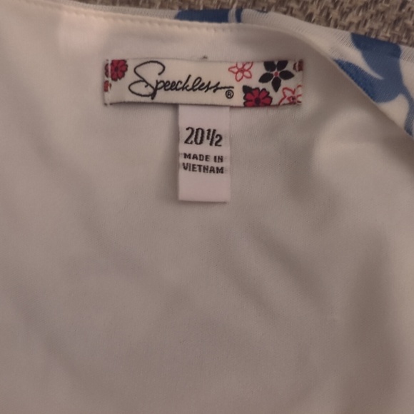 Blue l, Aqua and White Dress - Picture 3 of 3